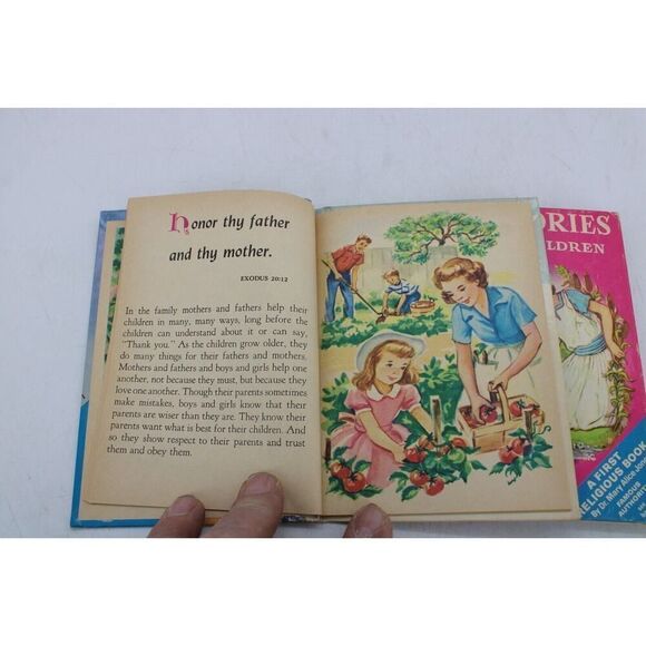 Vintage Rand McNally Bible Stories For Little Children & The Ten Commandments... - Picture 6 of 11